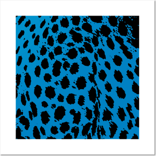 Cheetah Blue Posters and Art